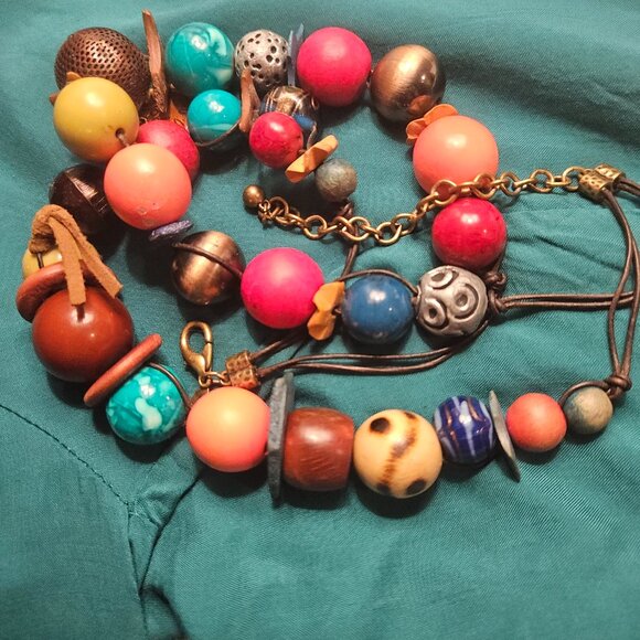 NECKLACE BY CHICO'S, CHUNKY BOHO - Picture 6 of 12